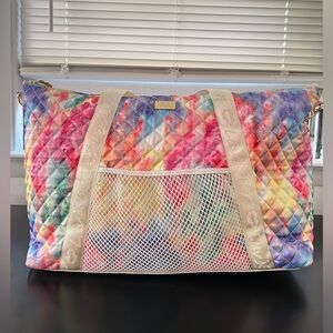 Betsey Johnson Tie Dye Rainbow Travel Bag Luv Betsey